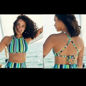 Aerie high neck bikini top NEW
